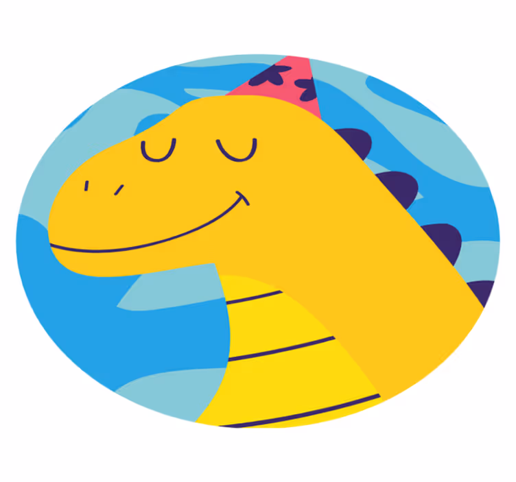 Dinosaur Party Theme kids vinyl carpet - TenStickers