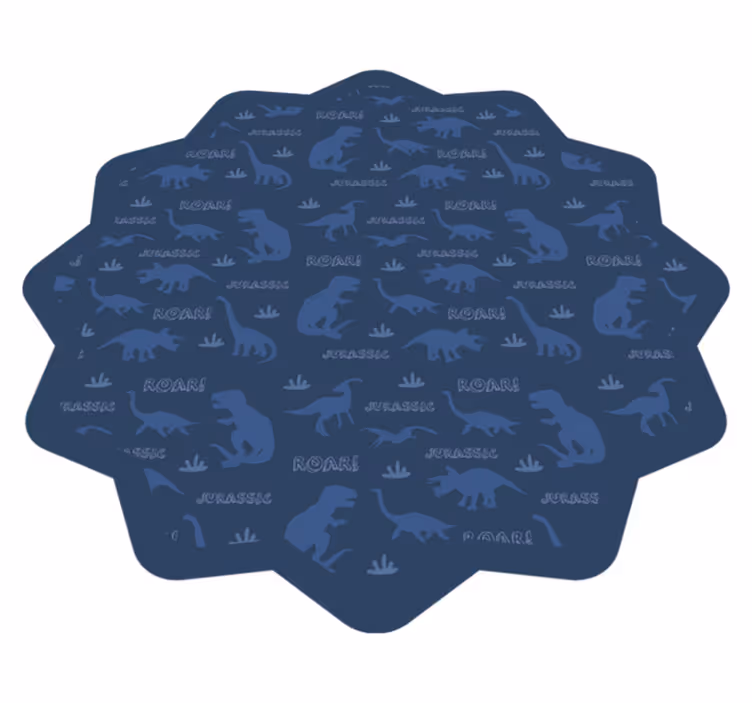 Dinosaur Outlines kids vinyl carpet - TenStickers