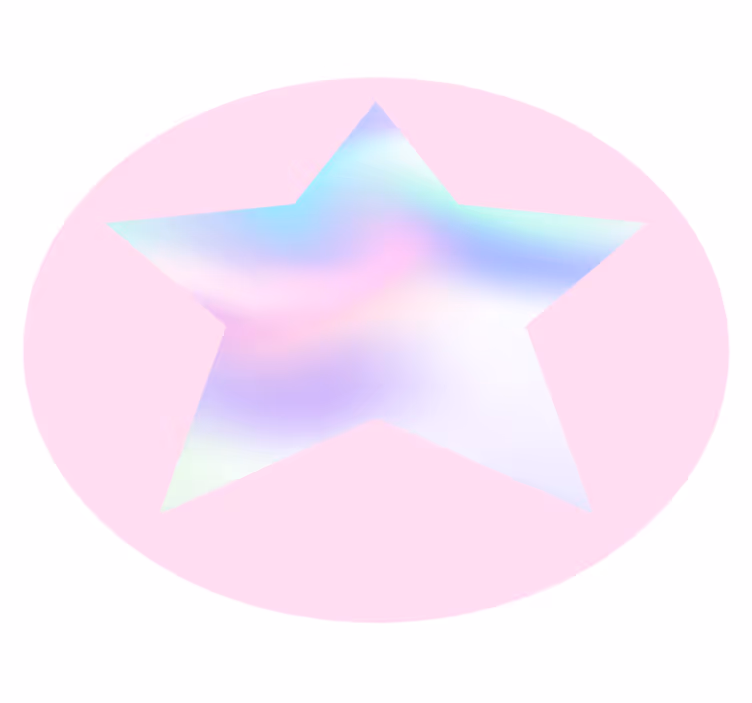 Star vinyl carpet in pastel star gradient - TenStickers