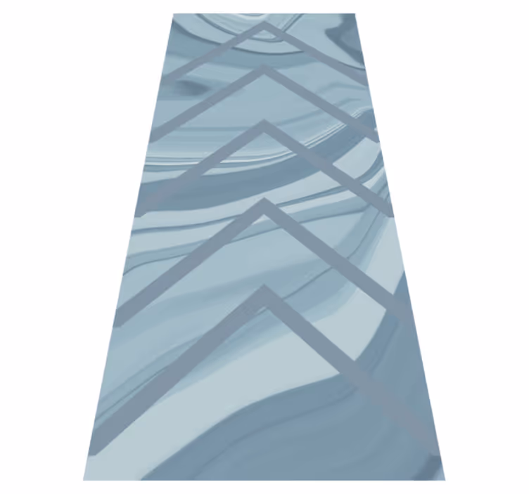 Stylish Blue Waves marble vinyl carpet - TenStickers