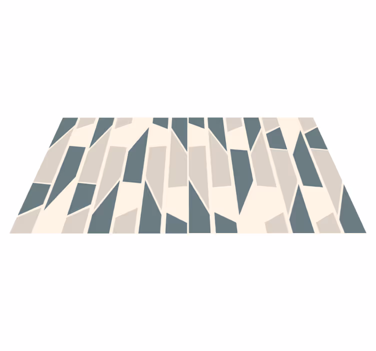 Abstract Angles geometric vinyl carpet - TenStickers