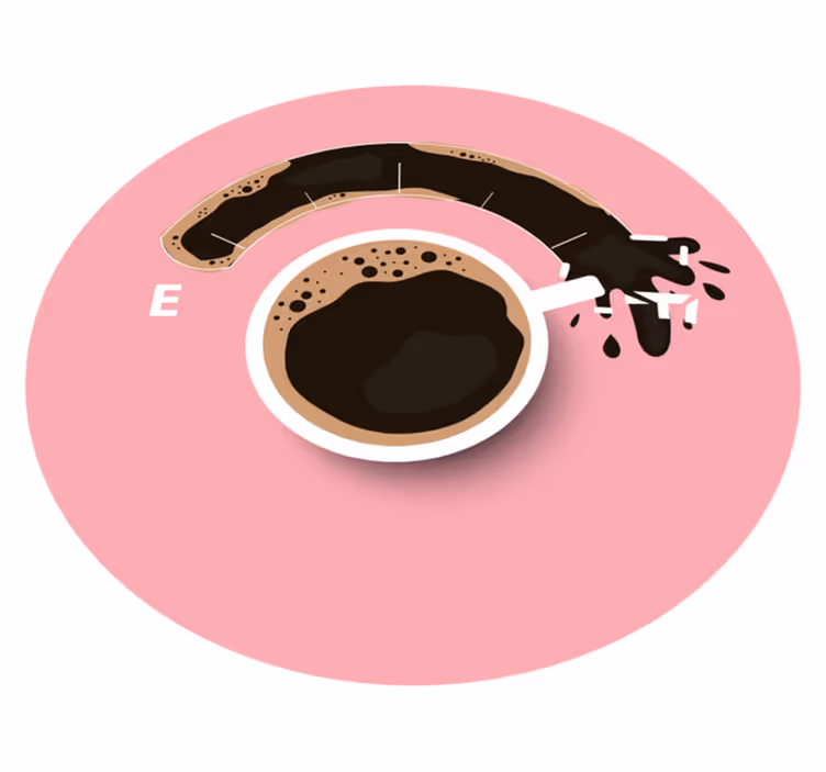 Spilled Coffee texture vinyl carpet - TenStickers