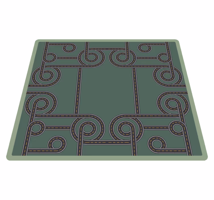 Roadway Pattern road vinyl carpet - TenStickers