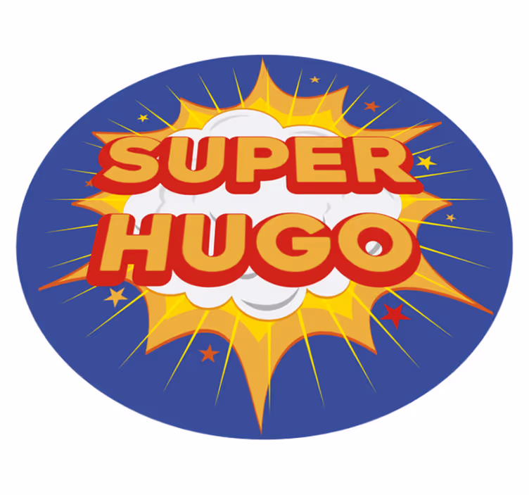 Superhero Burst custom vinyl carpet - TenStickers