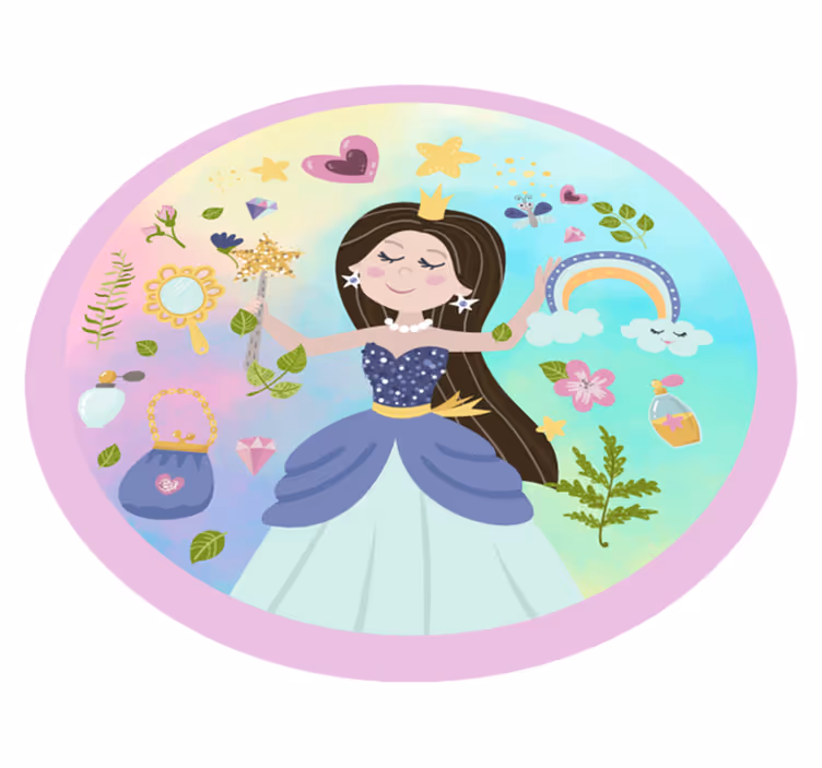 Fairytale Princess kids vinyl carpet - TenStickers