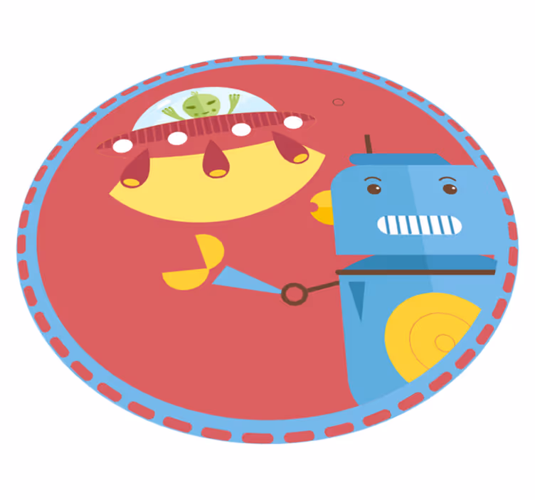 Submarine Robot Play kids vinyl carpet - TenStickers