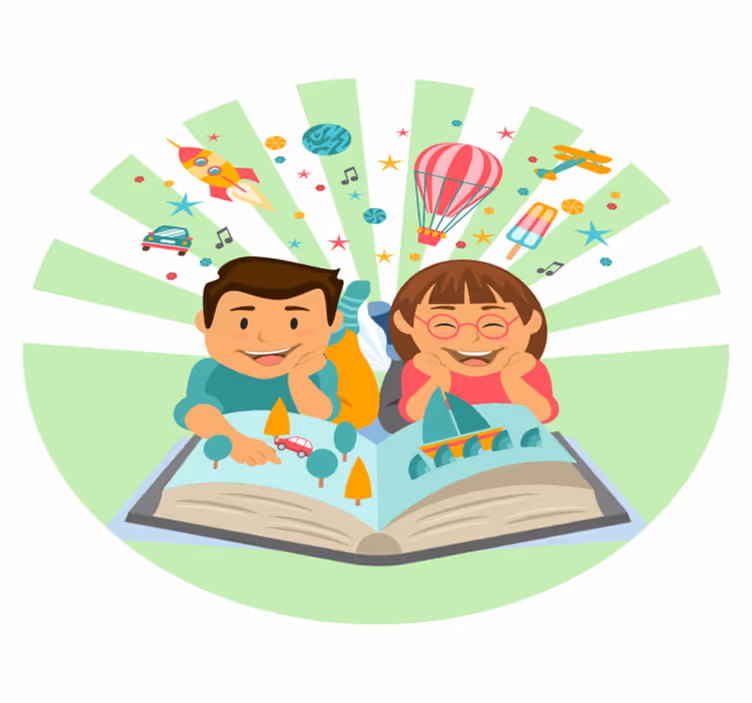 Imaginative Reading kids vinyl carpet - TenStickers