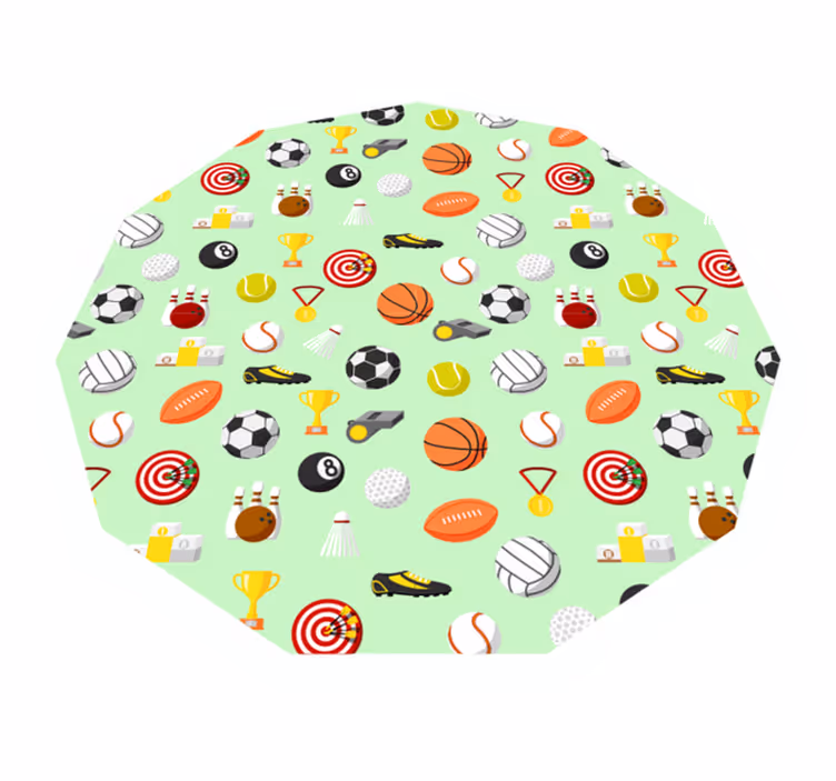 Sports Themed game vinyl carpet - TenStickers