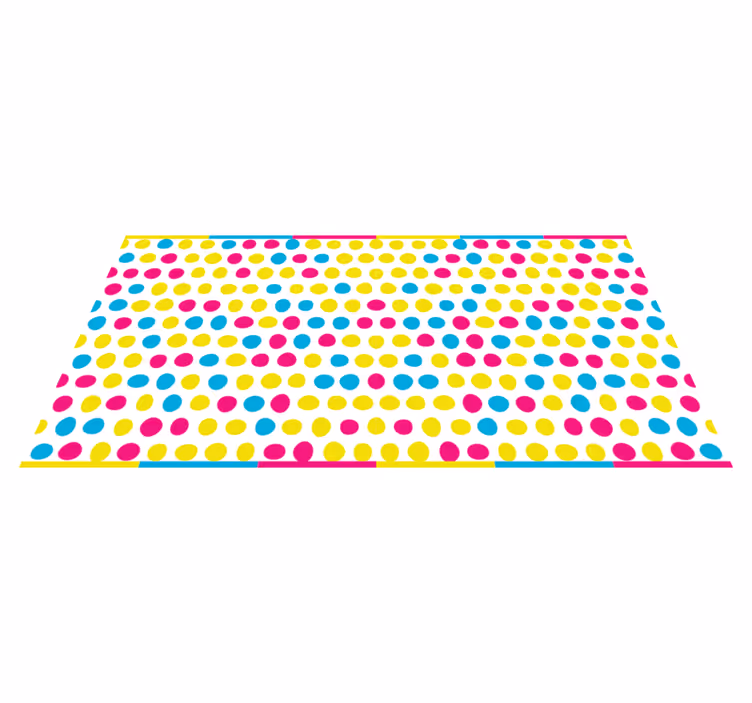 Polka Dot Array striped vinyl carpet - TenStickers