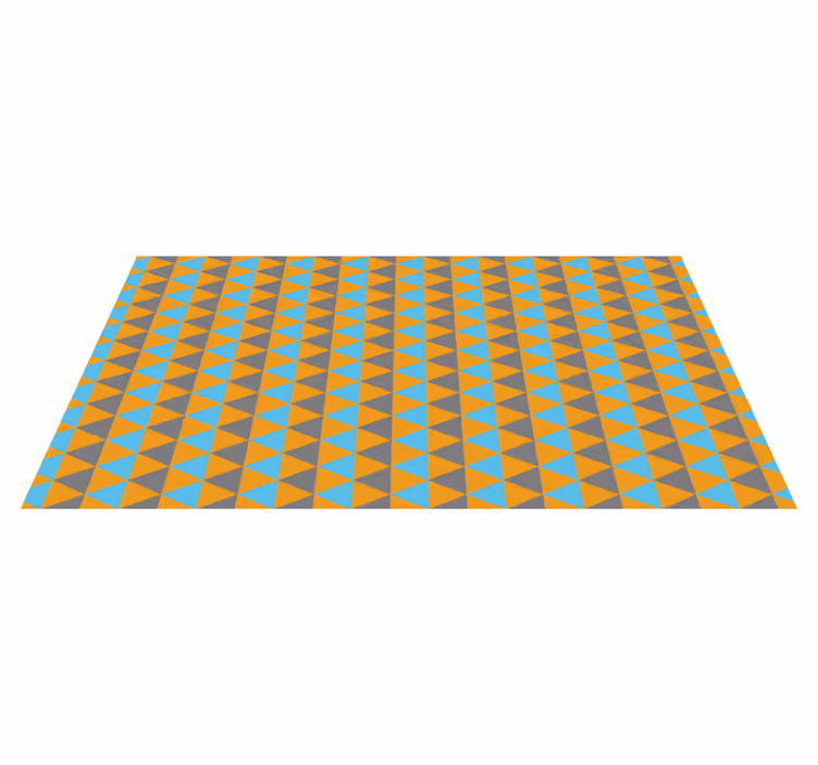 Triangular Composition geometric vinyl carpet - TenStickers