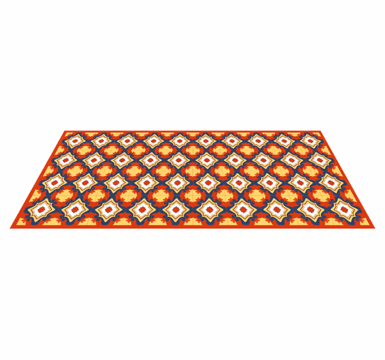 Mosaic vinyl carpet intricate mosaic runner - TenStickers