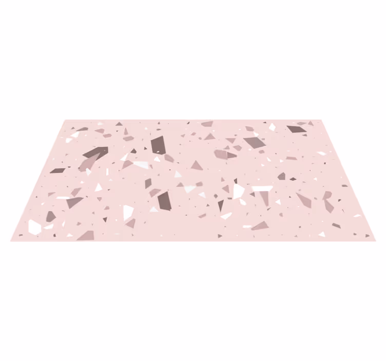 Geometric terrazzo geometric vinyl carpet - TenStickers