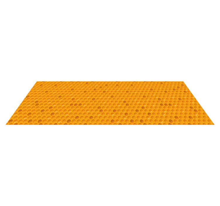 Honeycomb concept kitchen vinyl carpet - TenStickers