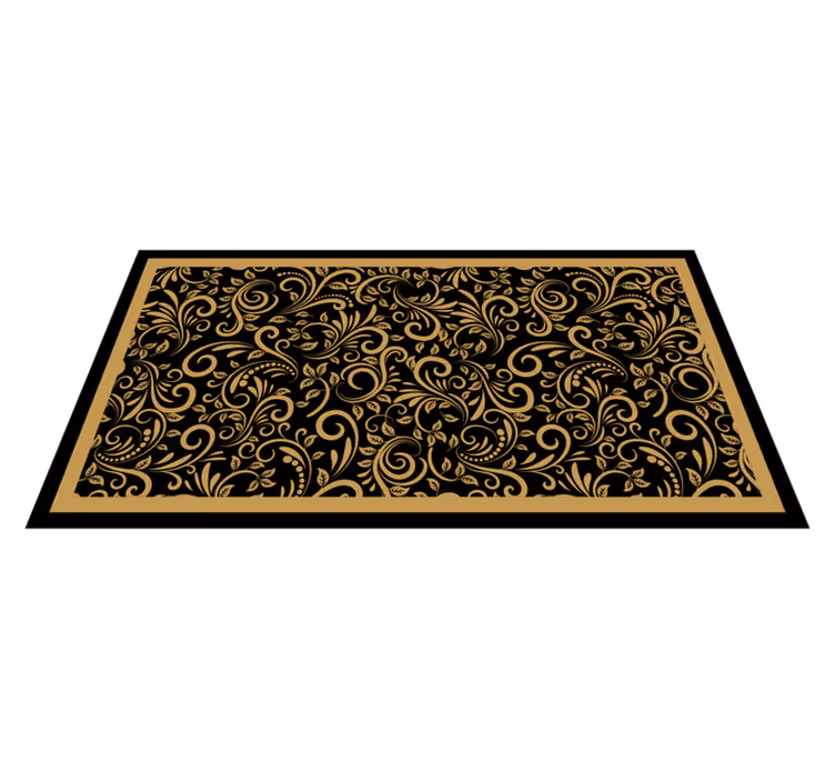 Ornate Swirl Patterns vintage vinyl carpet - TenStickers