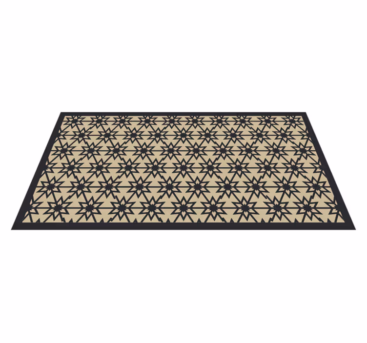 Starburst Pattern dining room vinyl carpet - TenStickers