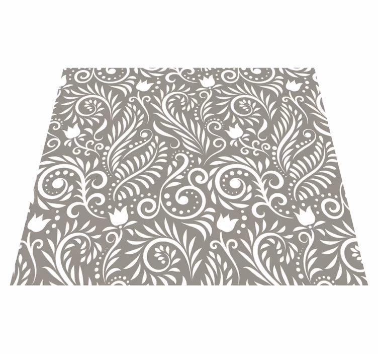 Paisley Elegance floral vinyl carpet - TenStickers