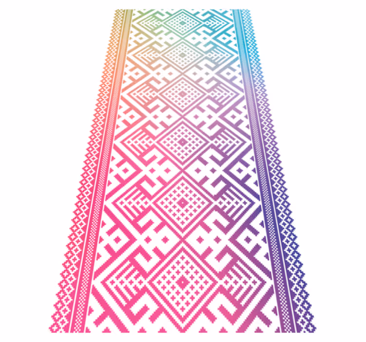 Geometric Playtime kids vinyl carpet - TenStickers