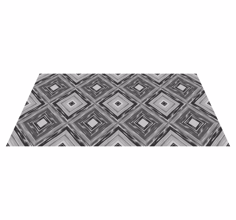 Diamond Illusion geometric vinyl carpet - TenStickers