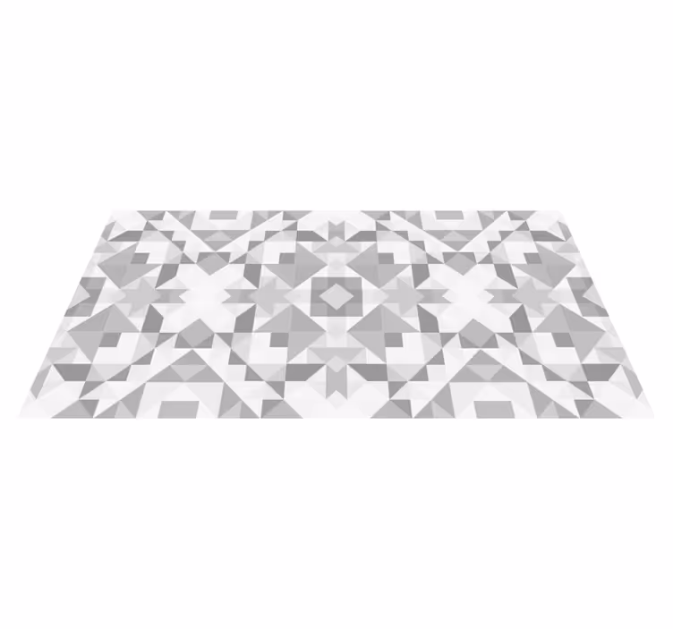 Geometric vinyl carpet in geometric abstract design - TenStickers