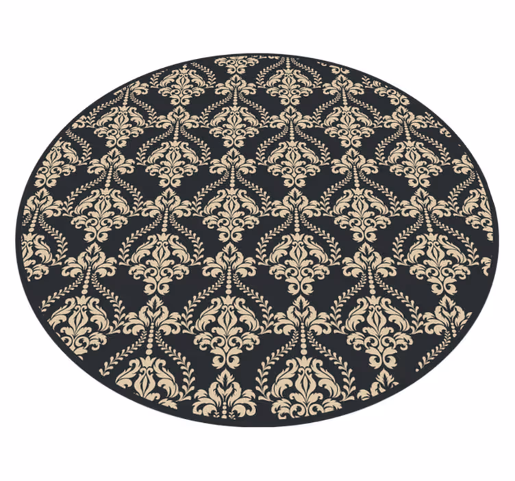 Ornate Pattern Overlay vintage vinyl carpet - TenStickers