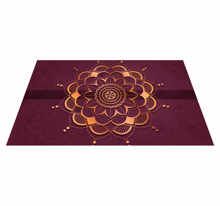 Mandala vinyl carpet mandala floor decoration - TenStickers