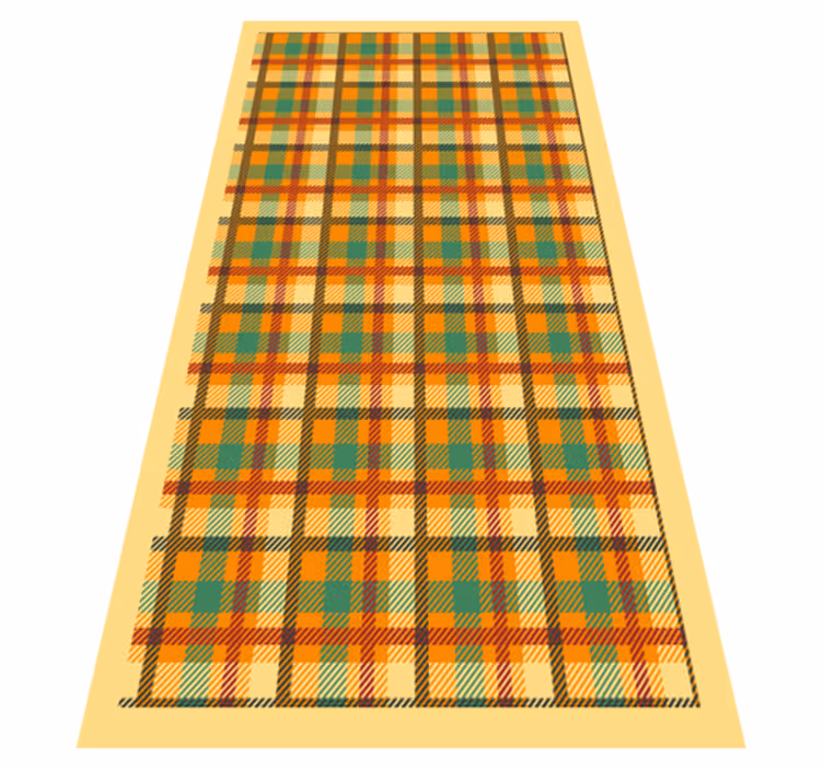 Tartan Plaid Pattern striped vinyl carpet - TenStickers