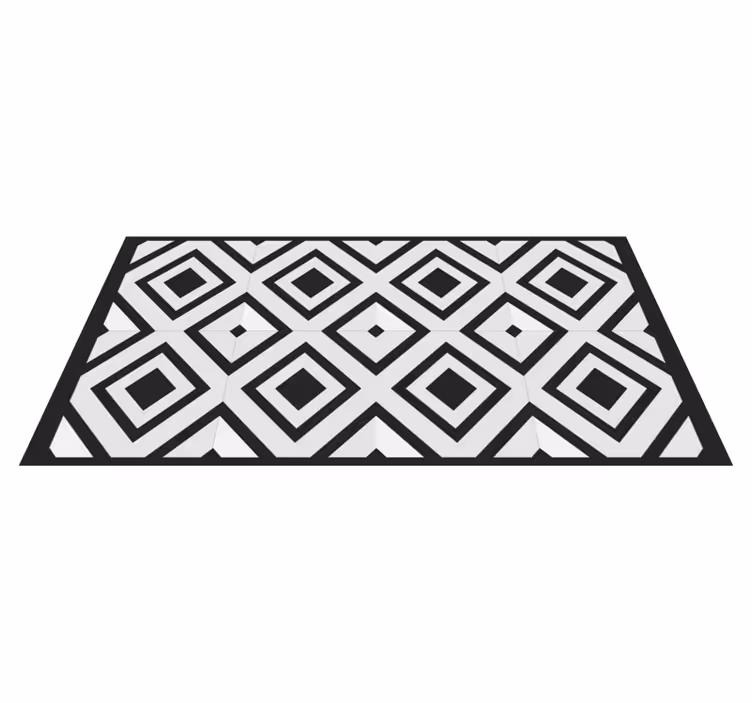 Diamond Pattern Mat geometric vinyl carpet - TenStickers