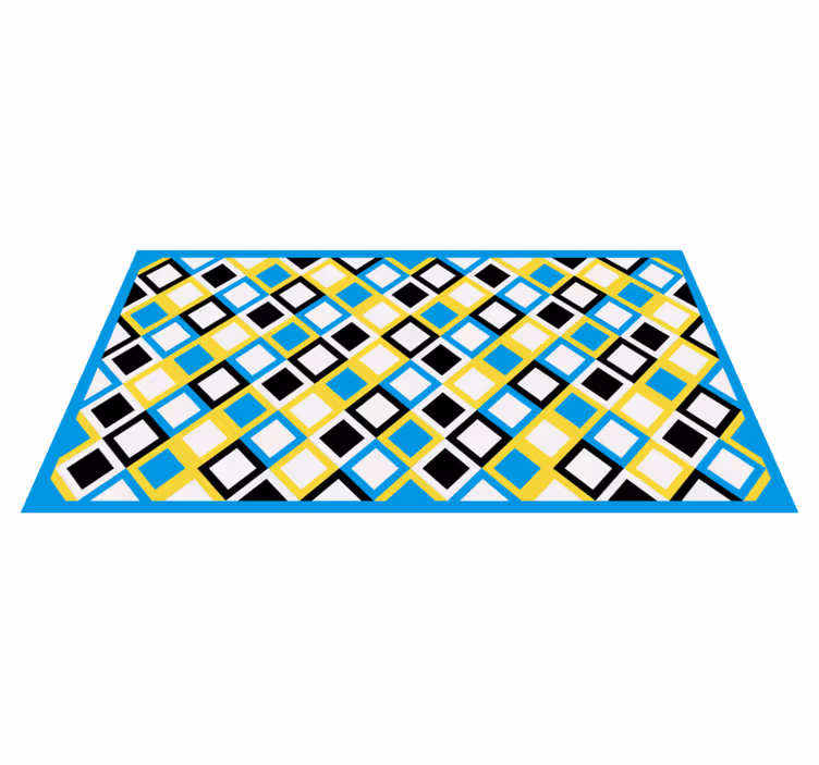 Geometric vinyl carpet in geometric argyle pattern - TenStickers