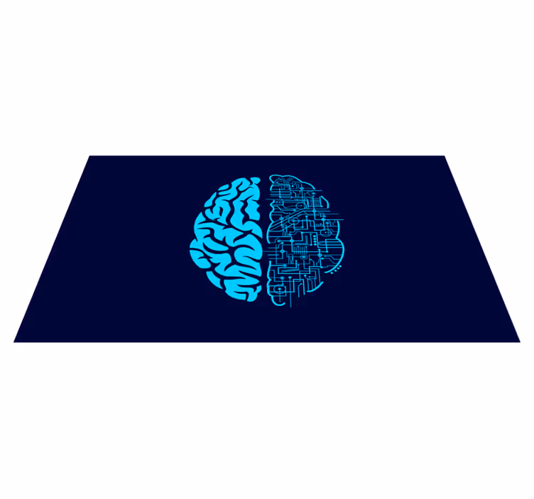 Cerebral Contrast modern vinyl carpet - TenStickers