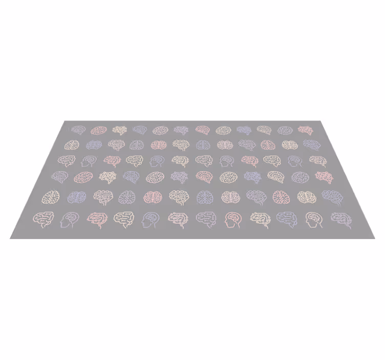 Educational Brain Patterns kids vinyl carpet - TenStickers