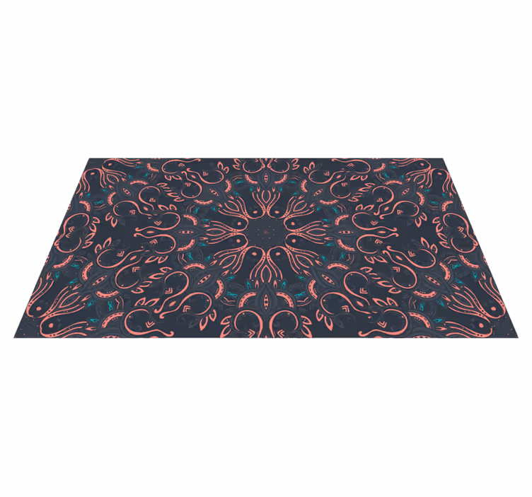 Paisley Octopus animal vinyl carpet - TenStickers