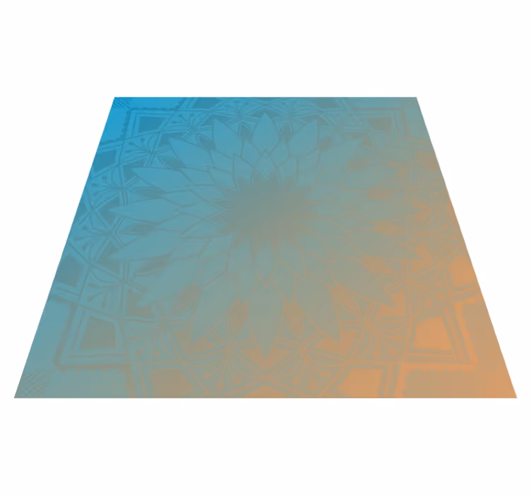 Mandala gradient mandala vinyl carpet - TenStickers