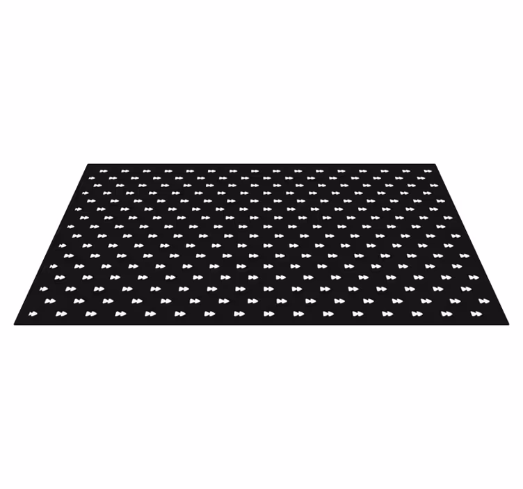 Monochrome Bowties striped vinyl carpet - TenStickers