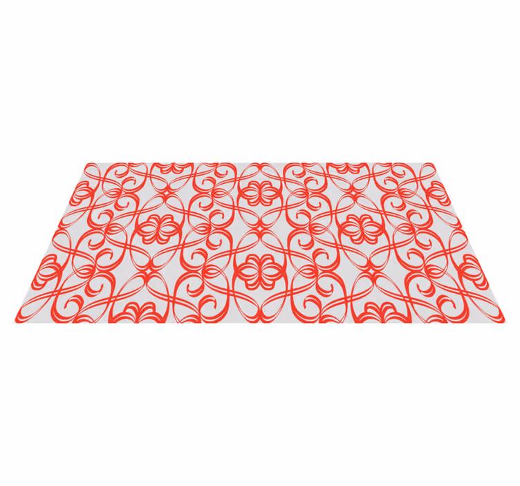 Swirled Intricacy geometric vinyl carpet - TenStickers