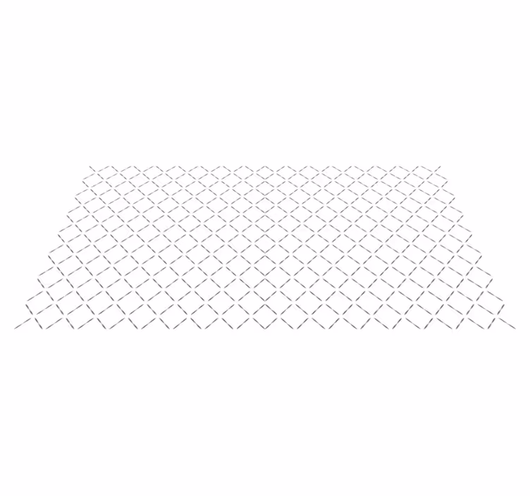 Continuous Line Pattern geometric vinyl carpet - TenStickers