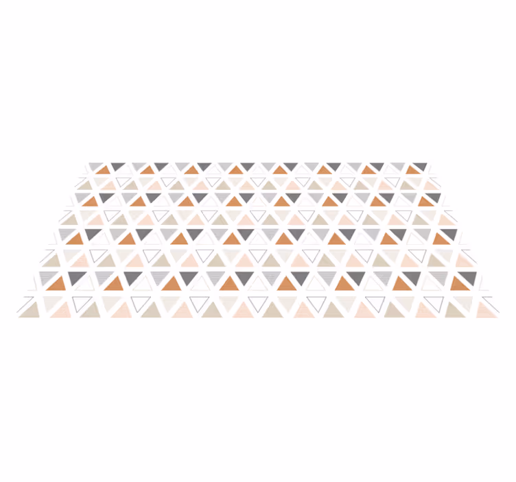Triangular Pattern Design geometric vinyl carpet - TenStickers