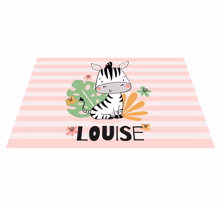 Customizable Zebra custom vinyl carpet - TenStickers