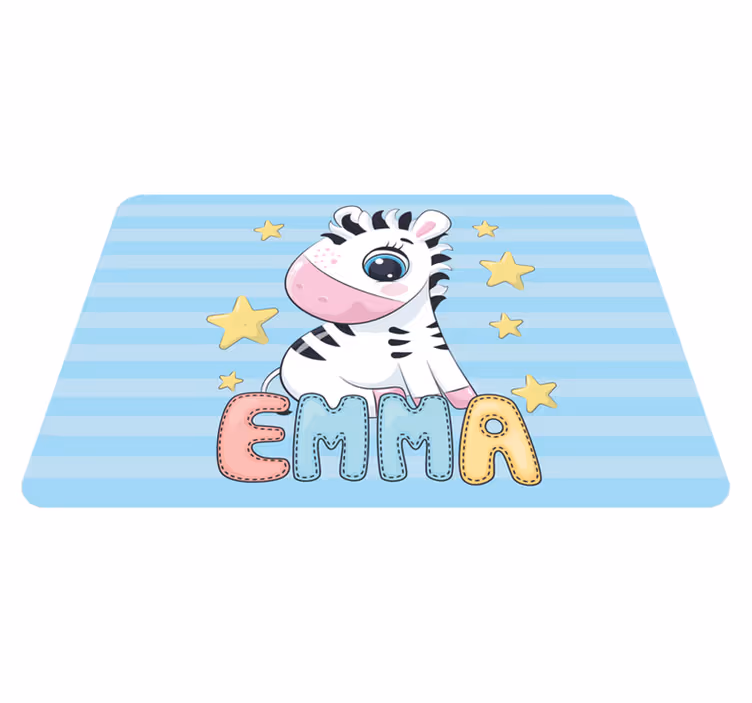 Zebra Striped Fun kids vinyl carpet - TenStickers