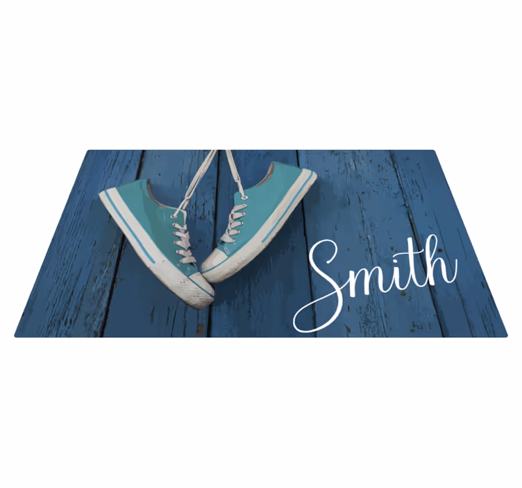 Sneakers Personalization texture vinyl carpet - TenStickers