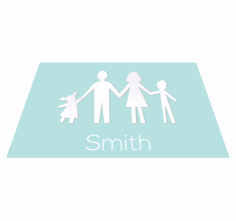 Customizable Family custom vinyl carpet - TenStickers