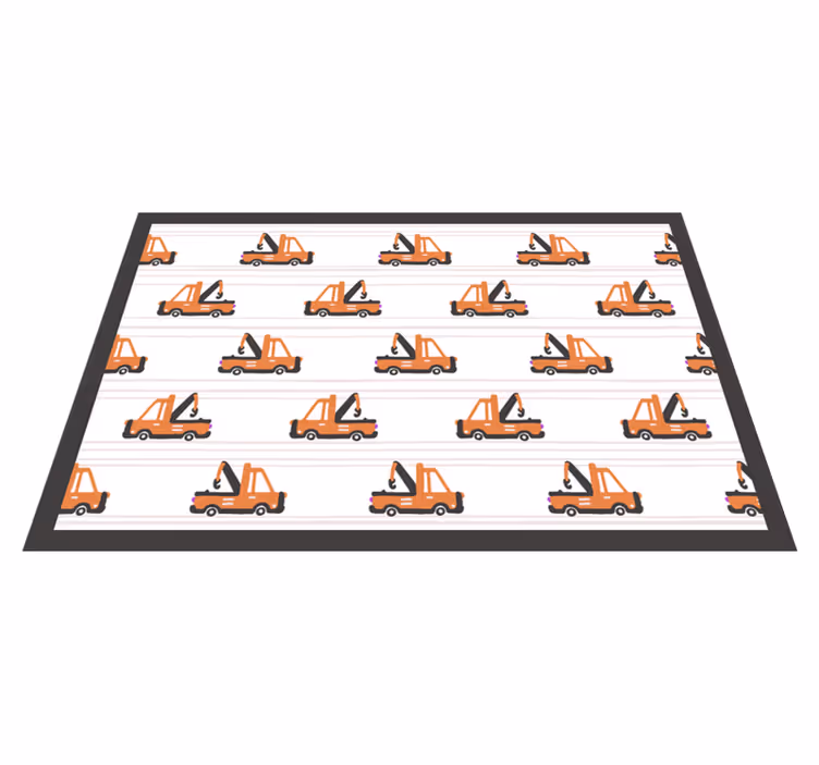 Toy Crane Pattern kids vinyl carpet - TenStickers