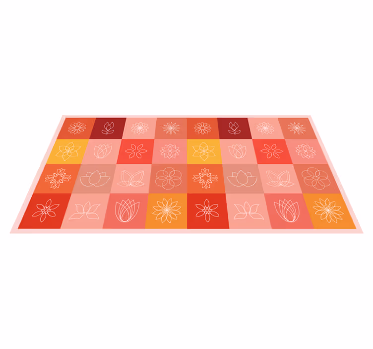 Botanical Gradient Collection floral vinyl carpet - TenStickers