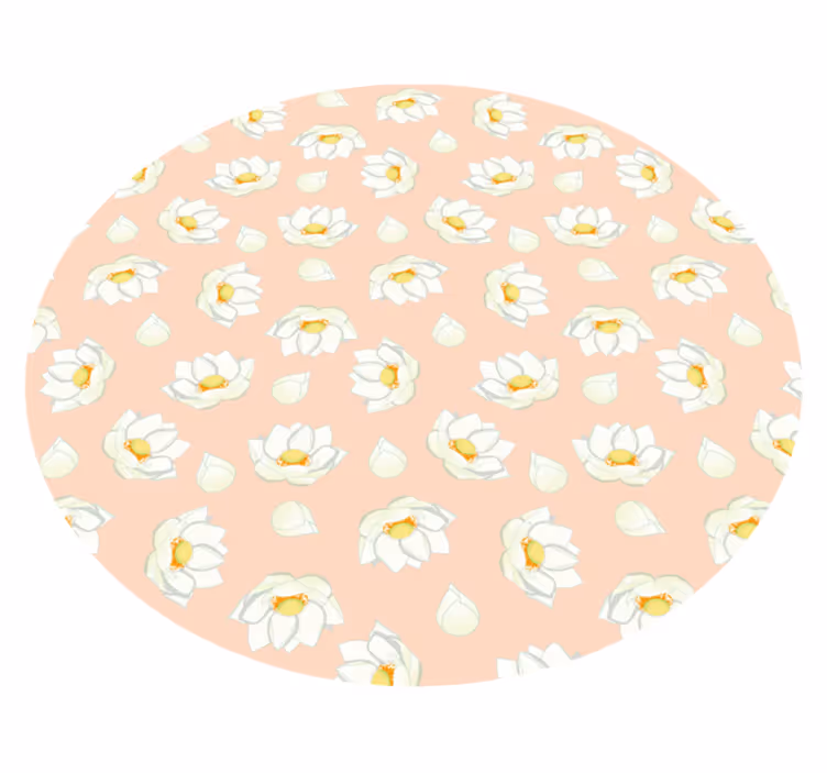 Flower Bloom floral vinyl carpet - TenStickers