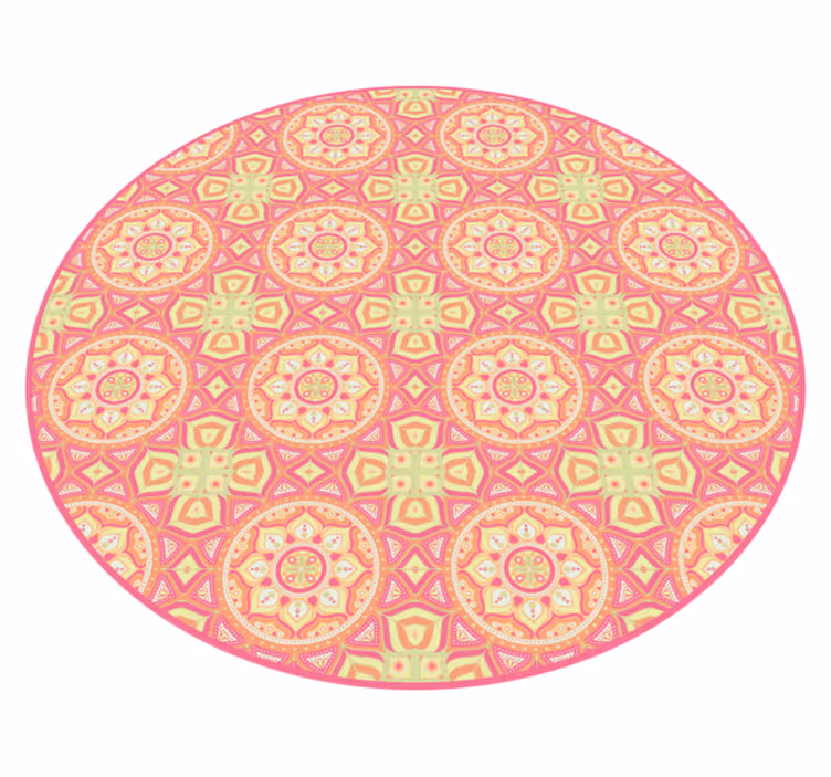 Mandala vinyl carpet mandala design circle - TenStickers
