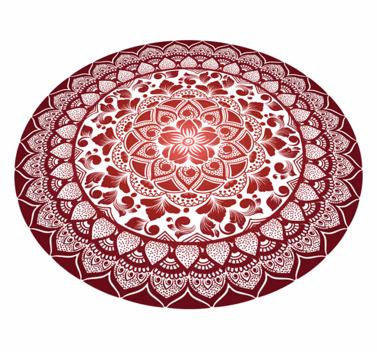Mandala vinyl carpet with intricate mandala design - TenStickers