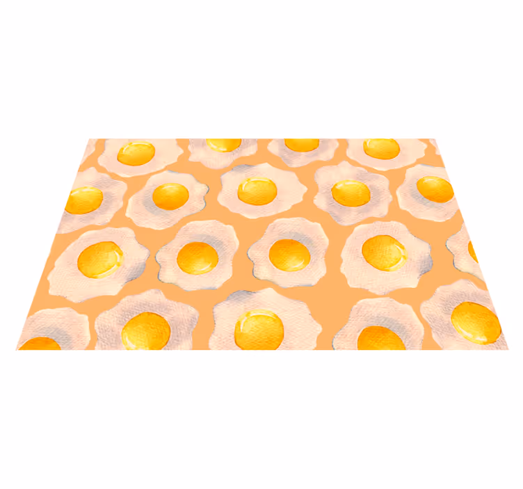 Sunny-Side Up kitchen vinyl carpet - TenStickers
