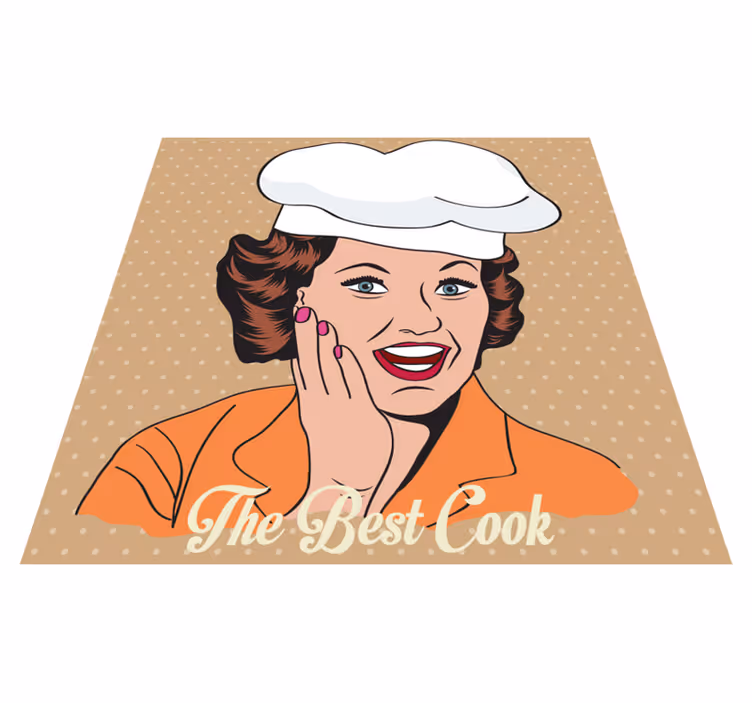 Retro Kitchen Mat custom vinyl carpet - TenStickers