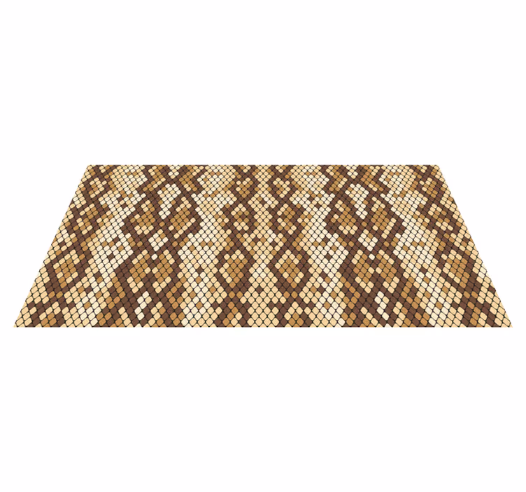 Pixelated Mosaic wood effect vinyl carpet - TenStickers