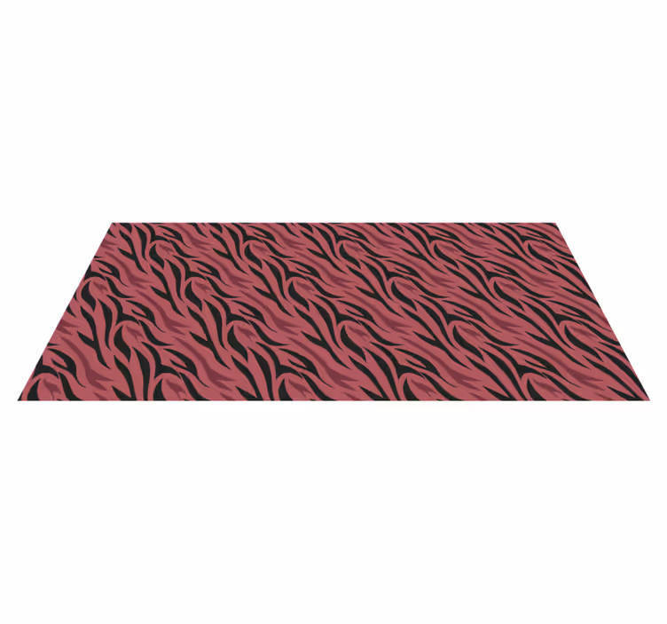 Abstract Zebra Waves animal print vinyl carpet - TenStickers