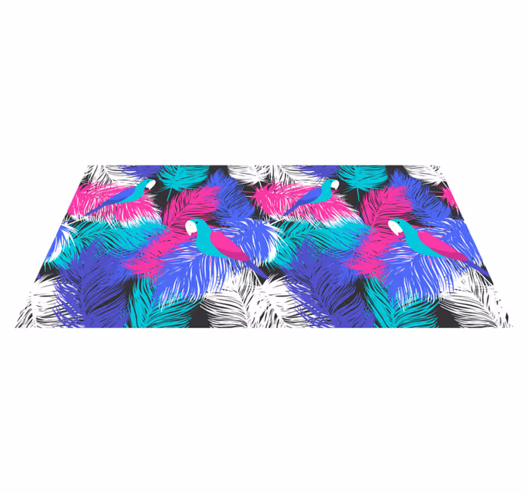 Tropical Toucan animal vinyl carpet - TenStickers